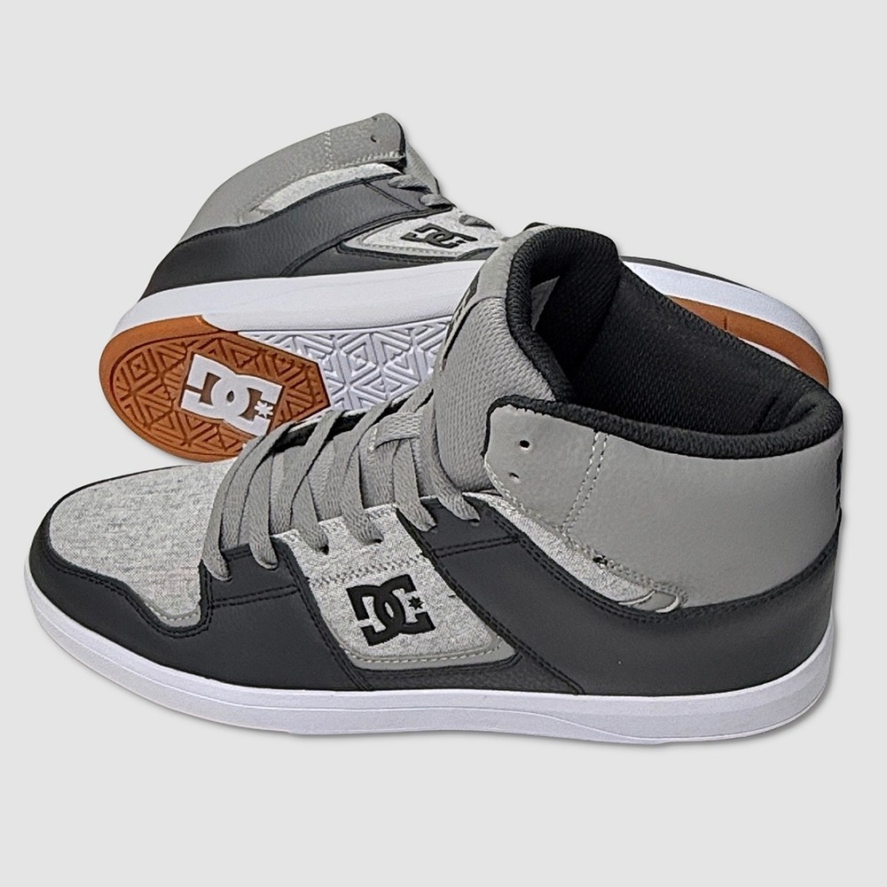 DC Cure Hi Top Skate Shoes - NEW Mens Size 10 Dark Grey / Light‎ - #49397-OFCL